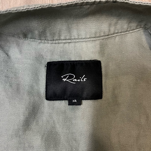 Rails Sahara Utility Jacket In Sage Green Lightweight Women’s Size XS - Picture 10 of 13